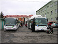 Prezentovan autobusy v arelu v plzesk Doubravce