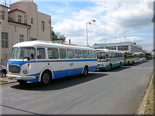 Rozmanitost vozovho parku SAD autobusy Plze - historick, speciln pro invalidy a nejnovj modern autobusy Euro 4